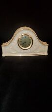 Mantle Clock Chippendale Porcelain Gold Collection by Lenox, Working. picture