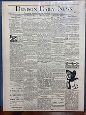 VINTAGE NEWSPAPER HEADLINE ~ JOHN WESLEY HARDIN ARRESTED 27 MURDERS TEXAS 1877 picture