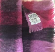 GLEN CREE SCOTLAND 100% MOHAIR Purple,Lilac,Cranberry Pink 4X6 BLANKET, THROW. picture
