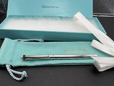 Vintage Tiffany & Co. T-Clip Sterling Silver 4”  Mini Ballpoint Pen W/Pouch, Box picture