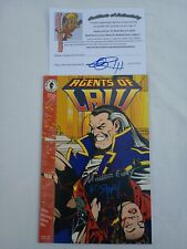 Agents of Law #1 Dark Horse Comics autographed by Michael Eury and Karl Story picture