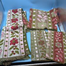 VTG Mod Cannon Royal Family MCM Pink Green Hand Towels, Bath Towel & Washcloths picture