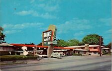 Postcard TN Nashville, The Drake Motor Lodge Motel, Neon Sign  U5 picture