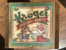 Vintage Kroger Wood Crate America's Brand Grocery Bakery Santa Claus Christmas picture
