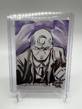 2023 Marvel Fleer Ultra Midnight Sons Moon Knight Sketch 1/1 Timothy Geathers picture