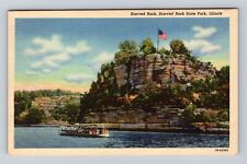 Oglesby IL-Illinois, Starved Rock State Park, Starved Rock, Vintage Postcard picture