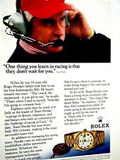 Roger Penske 1991 Rolex They Don't Wait For You Original Print Ad 8.5 x 11