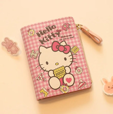 Sanrio Hello Kitty Sweets  Bi-fold Wallet Wrislet Change Coin Credit Card picture