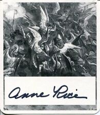 Anne Rice Interview With Vampire Author Signed Autograph Bookplate picture