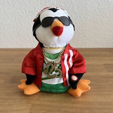 Vintage Ultra rare Gemmy holiday living Hip Hoppers Penguin in da club 50 cent picture
