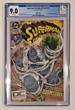 Superman Man of Steel #18 CGC 9.0 WP Key First App Doomsday 5th Print DC 1992 picture