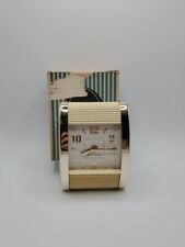 Vintage Westclox Art Deco Roll Cover Top Travel Alarm Clock FOR PARTS / REPAIR picture