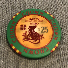 2020 RARE LIMITED “CROWN CASINO” Chinese Lunar New Year RAT $25 Chip picture