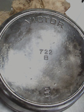 Plated Victor Griswold No. 8 Cast Iron Skillet 722B w/Heat Ring Fry Pan picture