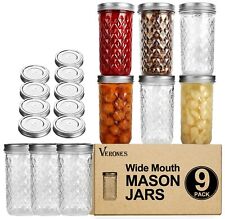 Wide Mouth Mason Jars 22 oz VERONES 22 OZ Mason Jars Canning Jars Jelly Jars Wi picture