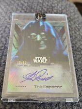 Topps Star Wars Signature Edition Clive Revill Auto Autograph Emperor 15/50 picture