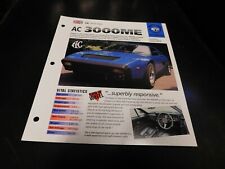 1979-1985 AC 3000ME Spec Sheet Brochure Photo Poster 84	83 82 81 80 picture