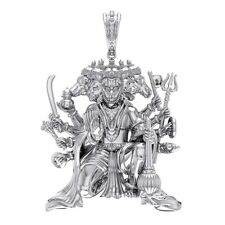 Sterling Silver (92.5% purity) God Panchmukhi Hanuman Pendant for Men & Women picture