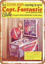 Metal Sign - 1976 Elton John for Bally Pinball Machines - Vintage Look picture