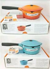 Le Creuset Enameled Cast Iron Raymond Loewy Saucepan With Lid NEW $215 picture