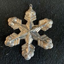 VINTAGE STERLING SILVER CHRISTMAS HOLIDAY TREE ORNAMENT GORHAM Snowflake 1998 picture