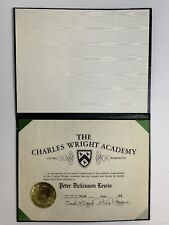1984 Charles Wright Academy Diploma Peter Dickinson Lewis  OldYearbookShopCom picture