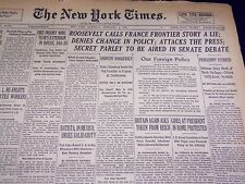 1939 FEBRUARY 4 NEW YORK TIMES - FRANCE FRONTIER STORY A LIE - NT 3058 picture