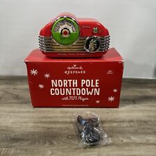 2013 Hallmark Tabletop North Pole Countdown Radio MP3 Player with Sounds Lights picture