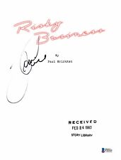 TOM CRUISE SIGNED RISKY BUSINESS FULL MOVIE SCRIPT BECKETT BAS COA picture