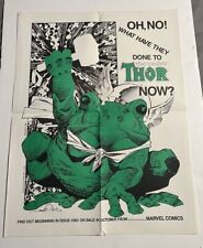 The Mighty Thor into Frog Promotional Poster Walt Simonson Marvel Comics RARE picture