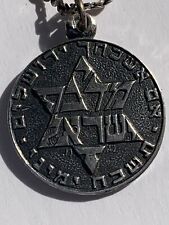 Moshe Murro (b.1888 - 1957 ) Bezalel Silver Sterling Necklace And Pendant 1950s picture