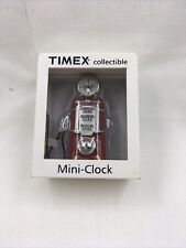 Vintage Timex Red Collectible Gas Pump Mini Clock Quartz New In Box picture