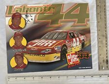 2000 Terry, Bobby, Justin Labonte #44 Slim Jim Chevy NASCAR Photo Card Auto picture