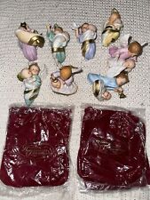 ashton-drake holly day angels heirloom ornaments Lot Of 8 picture