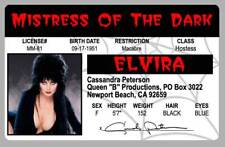Elvira Mistress Of The Dark Novelty Drivers License ID Card Cassandra Peterson picture