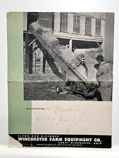 Vintage Elton and Disinger Winchester Farm Equipment Co. Folded Paper Brochure picture