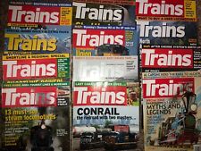 Trains 2012 Magazine 12 Issues January February March April May June July Aug picture
