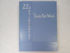 Yearbook, 22nd U.S. Infantry, Fort Lewis Washington, 1956,  Deeds Not Words  picture