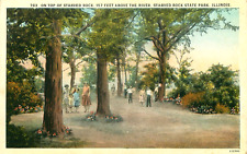 On Top of Starved Rock, Starved Rock State Park Illinois Vintage Postcard picture