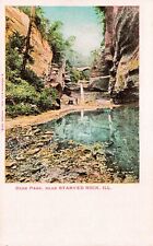 Oglesby Starved Rock Deer Park Illinois IL LaSalle County Waterfall Postcard E14 picture
