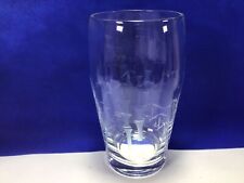 U27 Vintage Antique Crystal Clear Noritake Bamboo Water Tumbler Beer Glass picture