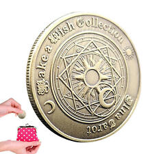 Tarot Coins Sun Moon Constellation Challenge Foreign Currency FFinger Turn Coins picture