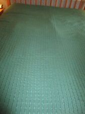 Pair of cotton/polyester kelly green twin bedspreads picture