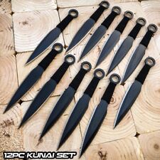 12 PC Ninja Hunting KNIVES Tactical Combat Ninjutsu Kunai Throwing Knife NEW Set picture
