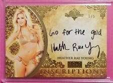 2021 Benchwarmer Gold Edition HEATHER RAE YOUNG Inscriptions Autograph Gold 1/5 picture