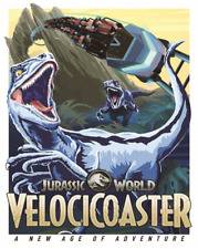 Jurassic World Attraction Poster Print 11x14 Velocicoaster Universal Orlando picture