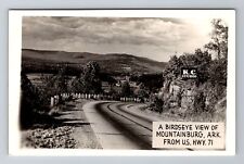 Mountainburg AR-Arkansas, RPPC, A Birdseye View, Antique, Vintage Postcard picture
