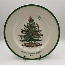 1991 Our First Christmas Together Christmas Tree Plate Spode England Hallmark picture