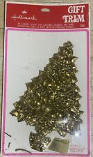 Hallmark Gift Trim 7” Gold Christmas Tree Vintage Sealed picture