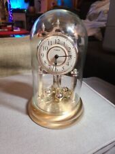 Timex Westminster Dome Clock Quartz Silver Gold Color With Chime *TESTED* picture